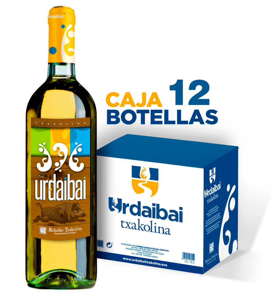 Txakoli Urdaibai: caja de 12 botellas cosecha 2025