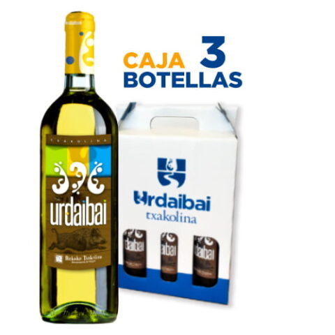 Txakoli Urdaibai: caja de 3 botellas cosecha 2025