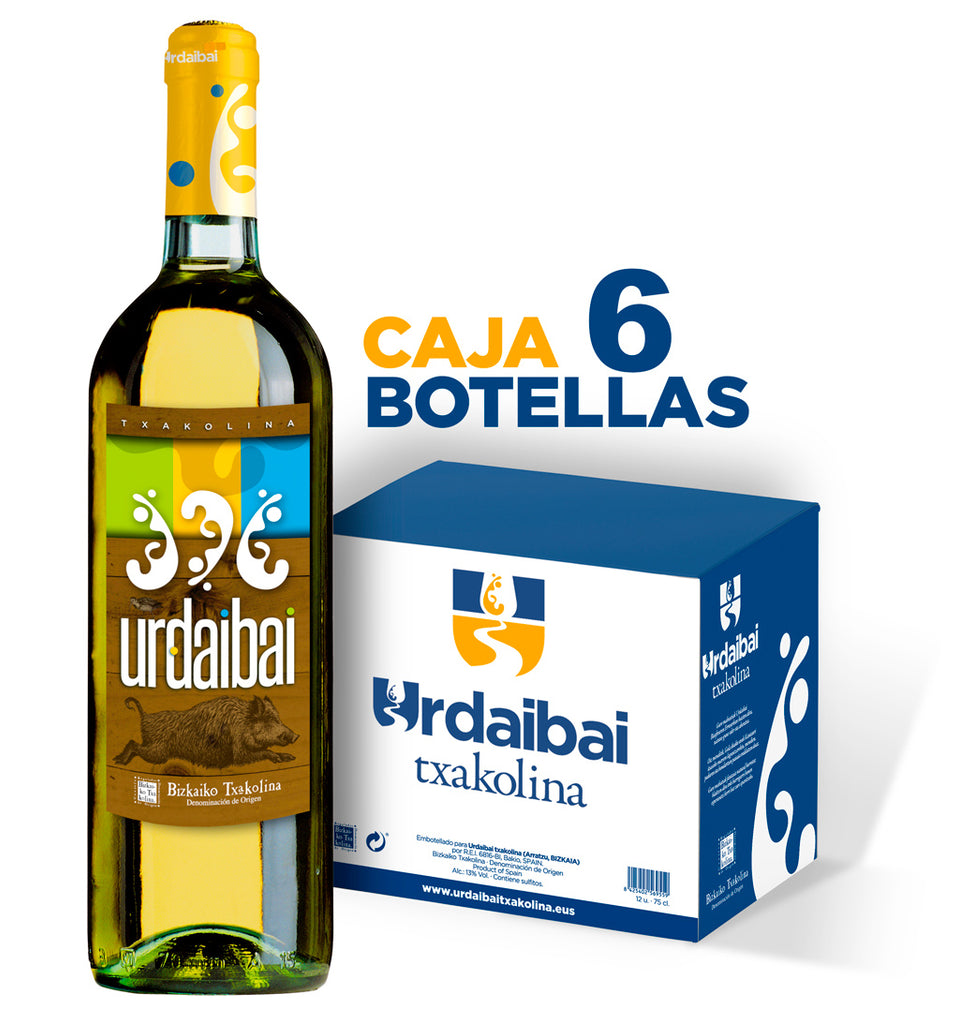 Txakoli Urdaibai: caja de 6 botellas cosecha 2025