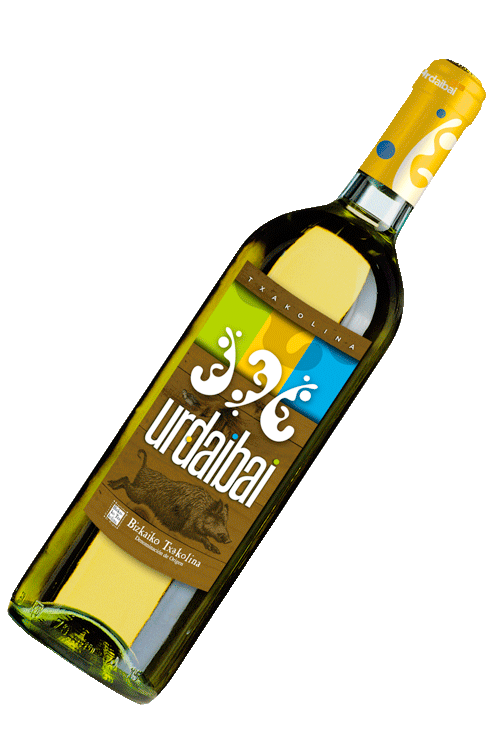 Botella de Txakoli Urdaibai